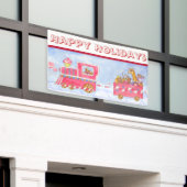 クリスマストレインバナー 横断幕 (ビルの外側)