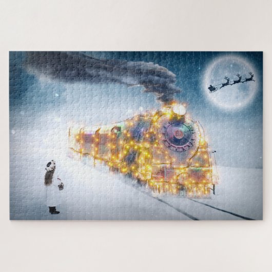 クリスマストレインパズル ジグソーパズル (横)