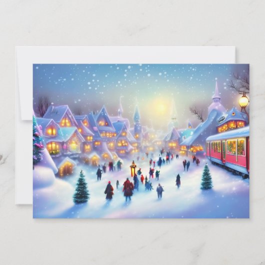 クリスマストレインビレッジバジェットクリスマス シーズンカード (正面)