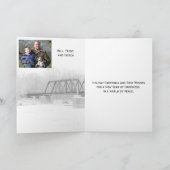 クリスマストレインブリッジ写真テンプレートカードバイジャンツ シーズンカード (内部)