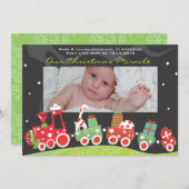 クリスマストレインベビー発表GreetiIngカード シーズンカード (正面/裏面)
