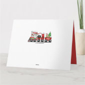 クリスマストレインホリデー追加メッセージカード サンキューカード (裏面)