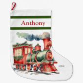 クリスマストレインボーイズ ラージクリスマスストッキング (正面)