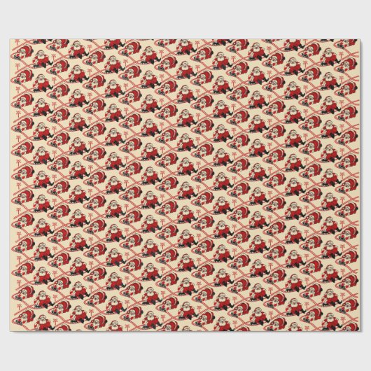 クリスマストレインラッピング紙 ラッピングペーパー (フラット)