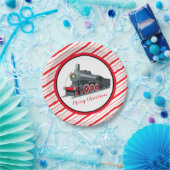 クリスマストレイン紙プレート ペーパープレート (パーティー)