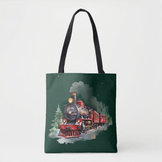 クリスマストレイン トートバッグ (正面)
