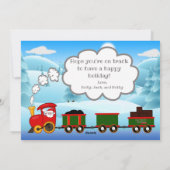 クリスマストレイン(煙の挨拶用フォトカード付き) シーズンカード (裏面)