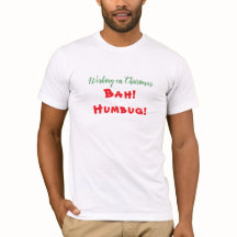 クリスマストレンディーの作業Humbug ImicticTshirt