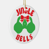 クリスマストレーニングモチベーションJingle "Kettle Bells" セラミックオーナメント (右)