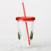 クリスマストレーラーキャンパーアウトドアジーテーマ アクリルタンブラー (左)