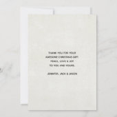 クリスマストレーラーキャンパーアウトドアジーテーマ サンキューカード (裏面)