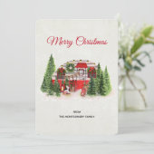 クリスマストレーラーキャンパーアウトドアジーテーマ シーズンカード (スタンド正面)