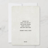 クリスマストレーラーキャンパーアウトドアジーテーマ シーズンカード (裏面)