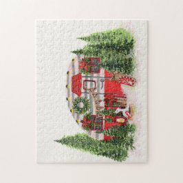 クリスマストレーラーキャンパーアウトドアジーテーマ ジグソーパズル