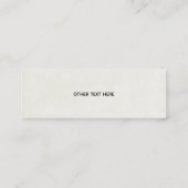 クリスマストレーラーキャンパーアウトドアジーテーマ スキニー名刺 (裏面)