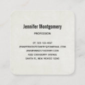 クリスマストレーラーキャンパーアウトドアジーテーマ スクエア名刺 (裏面)