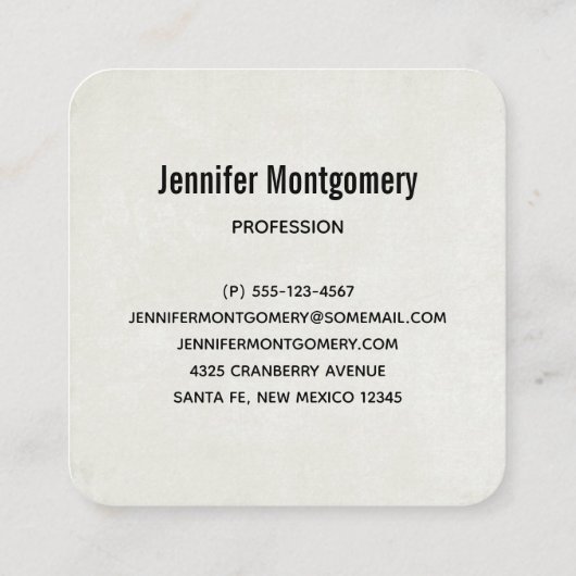 クリスマストレーラーキャンパーアウトドアジーテーマ スクエア名刺 (裏面)