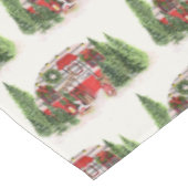 クリスマストレーラーキャンパーアウトドアジーテーマ テーブルクロス (アングル)