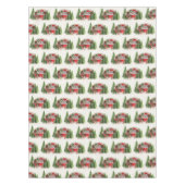 クリスマストレーラーキャンパーアウトドアジーテーマ テーブルクロス (正面)