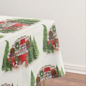 クリスマストレーラーキャンパーアウトドアジーテーマ テーブルクロス (インサイチュ)