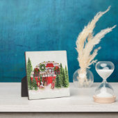 クリスマストレーラーキャンパーアウトドアジーテーマ フォトプラーク (インサイチュ)