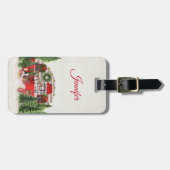 クリスマストレーラーキャンパーアウトドアジーテーマ ラゲッジタグ (正面横)