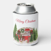 クリスマストレーラーキャンパーアウトドアジーテーマ 缶クーラー (缶裏面)