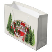 クリスマストレーラーキャンパーシ素朴ーン ラージペーパーバッグ (裏面アングル)