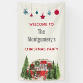 クリスマストレーラーキャンパーシ素朴ーン 横断幕 (縦)