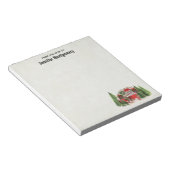 クリスマストレーラーキャンパー素朴テーマ ノートパッド (アングル)