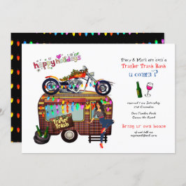 クリスマストレーラーゴミBASHおもしろいパーティー 招待状