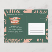 クリスマストロピカルを手に入れモダンる シーズンポストカード (裏面)