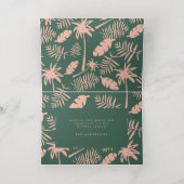 クリスマストロピカルを手に入れモダンる 箔シーズンカード (内側レイダウン)