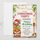クリスマストロピカルパーティーの招待状 招待状 (正面/裏面)