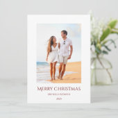 クリスマストロピカルビーチバケーションフォト シーズンカード (スタンド正面)