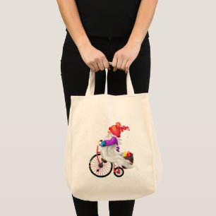 クリスマストートバッグギフト格言付き自転車とギフト トートバッグ