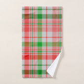 クリスマストーンの格子柄のバスタオルセット バスタオルセット (ハンドタオル)