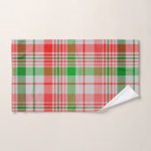 クリスマストーンの格子柄のバスタオルセット バスタオルセット (ハンドタオル)