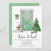 クリスマスドアの水の色の動きのお知らせ 案内状 (正面/裏面)