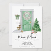 クリスマスドアの水の色の動きのお知らせ 案内状 (正面)