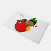 クリスマスドアマット、アフリカ小妖精や小人 ドアマット (アングル)