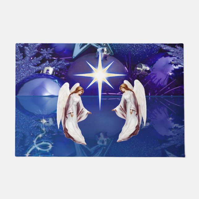 クリスマスドアマット、クリスマス天使 ドアマット (正面)