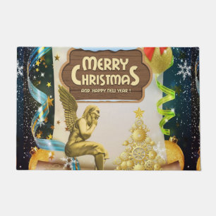 クリスマスドアマット、クリスマス天使 ドアマット