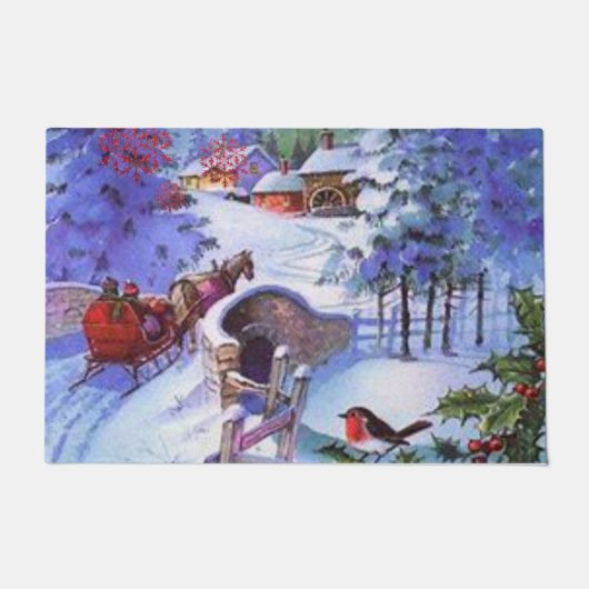 クリスマスドアマット ドアマット (正面)