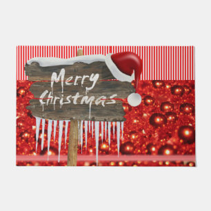 クリスマスドアマット、メリークリスマス ドアマット