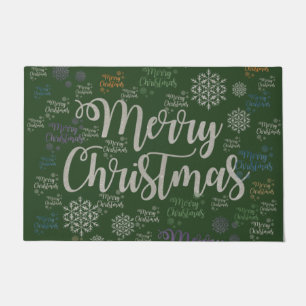 クリスマスドアマット、メリークリスマス ドアマット