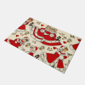 クリスマスドアマット、ヴィンテージ ドアマット (アングル)