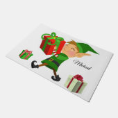 クリスマスドアマット、小妖精や小人 ドアマット (アングル)