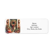 クリスマスドアリース ラベル (正面)