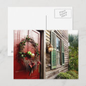 「クリスマスドア」の郵便はがき シーズンポストカード (正面/裏面)